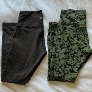 TWO Lululemon Leggings Bundled